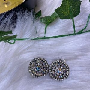 Rhinestone post earrings